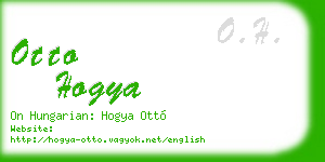 otto hogya business card