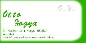 otto hogya business card